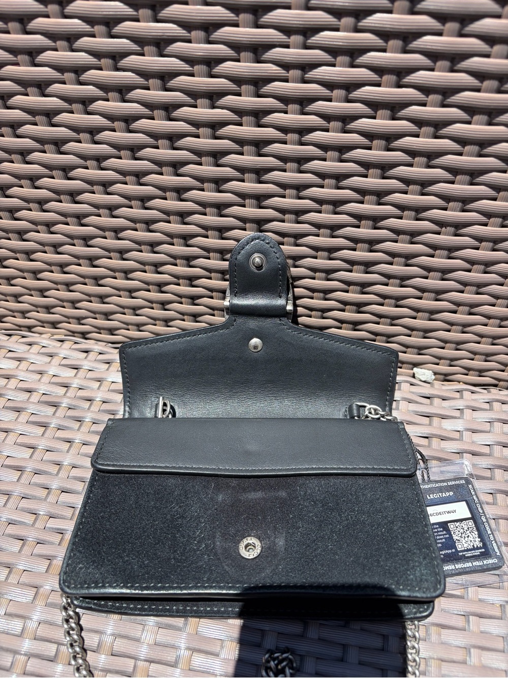 Gucci Suede Super Mini Dionysus Shoulder/crossbody Bag in Black - Picture 3 of 14